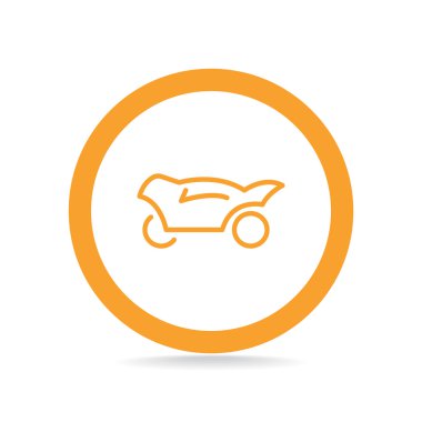 Basit motosiklet web simgesi