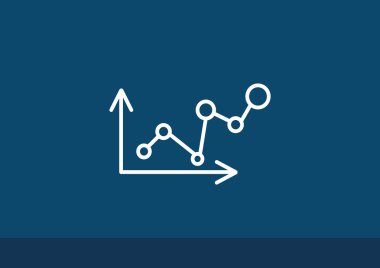 Eğri çizgi grafik simgesini