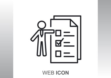 İnsan ile web simgesi listelemek için