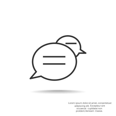 Diyalog kabarcıklar web simgesi