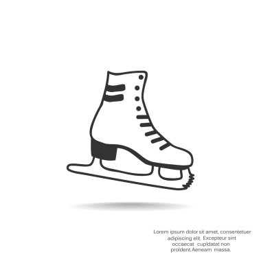 Paten ayakkabı web simgesi