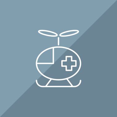 Basit helikopter web simgesi