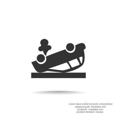 Kırık araba web simgesi