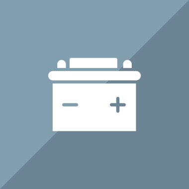 Basit araba pil web simgesi