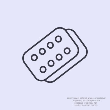 Bandaj sıva basit web simgesi