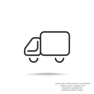 Basit kamyon web simgesi