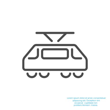 Basit tramvay web simgesi