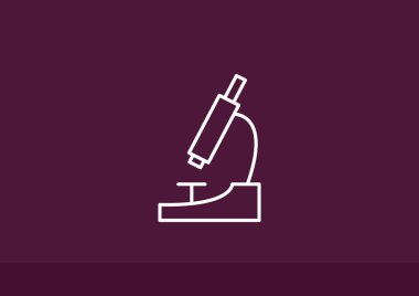 Mikroskop basit web simgesi