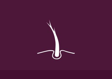 Hasarlı saçın web simgesi
