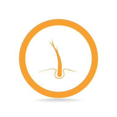 Hasarlı saçın web simgesi