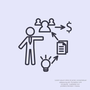 İş basit web simgesi