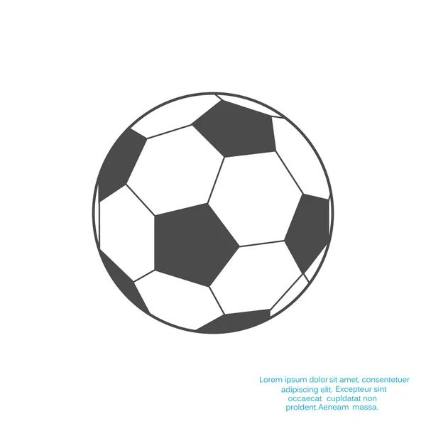 Illustration web ballon de football — Image vectorielle