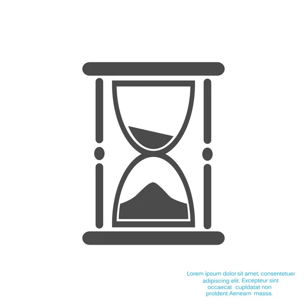 Пісочний годинник веб значок — стоковий вектор