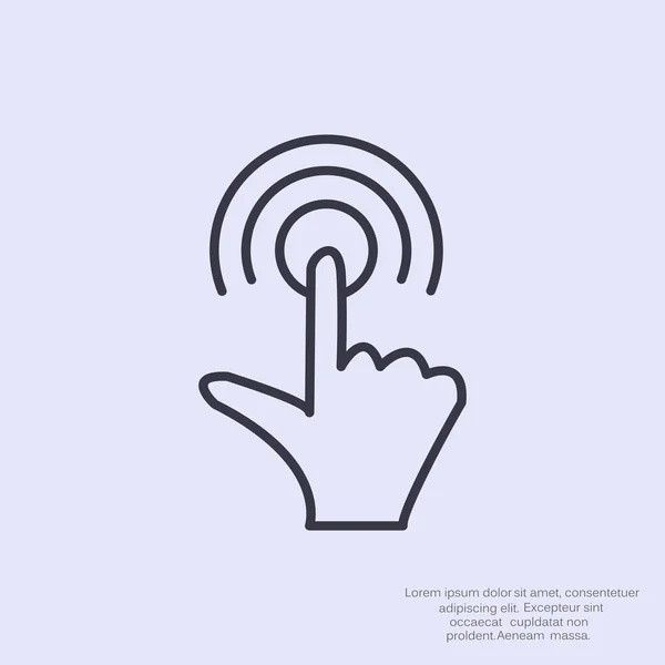 Touch scherm web-pictogram — Stockvector