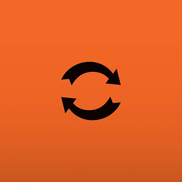 Cerchio con le frecce icona web, illustrazione vettoriale contorno — Vettoriale Stock