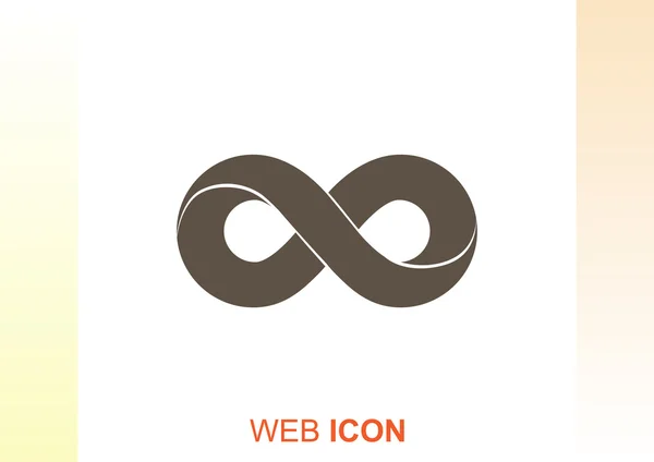 Infinity symbol web icon — Stock Vector