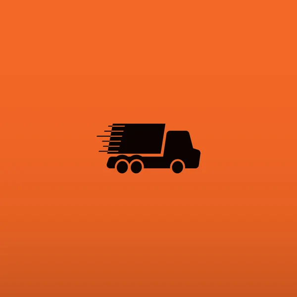 Einfache LKW auf schnelle Lieferung Konzept — Stockvektor