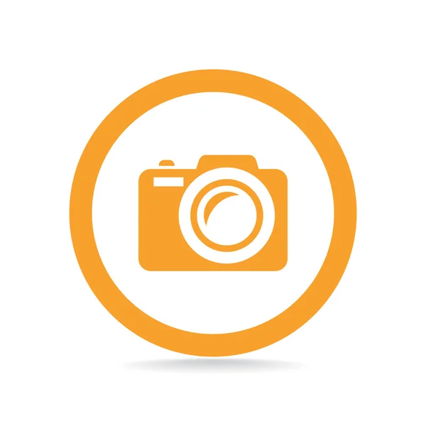 Icono de cámara fotográfica — Vector de stock