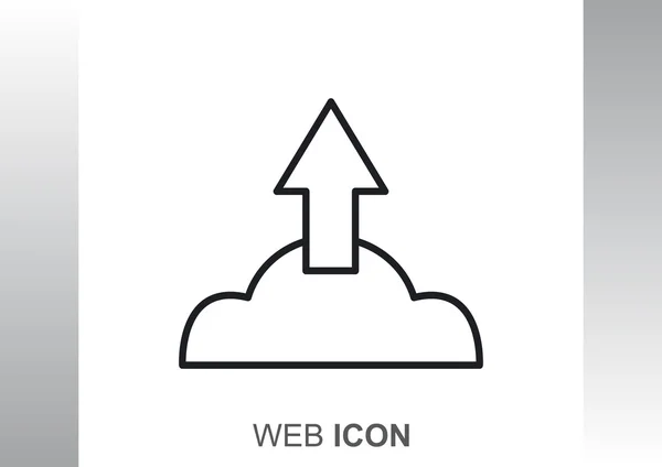 云计算文件上载符号 — 图库矢量图片