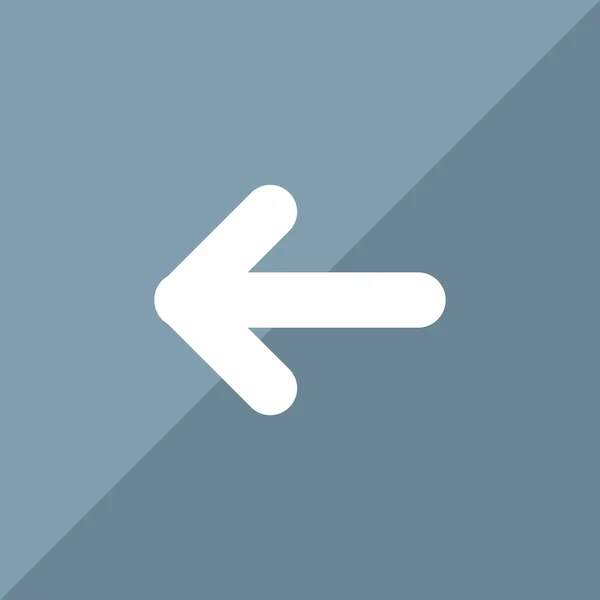 Pilen pekar vänster ikonen — Stock vektor