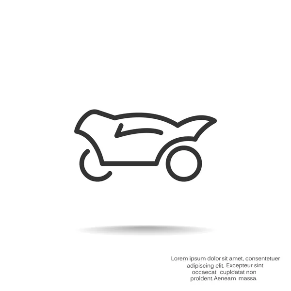 Simple moto icono web — Vector de stock