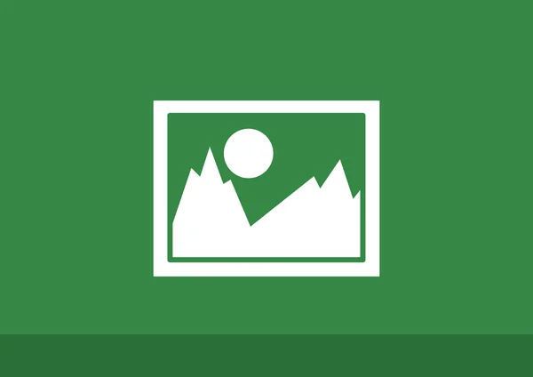 Immagine del paesaggio icona web — Vettoriale Stock