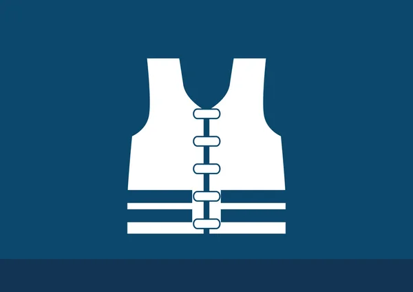 Ikona webové záchranná vesta — Stockový vektor