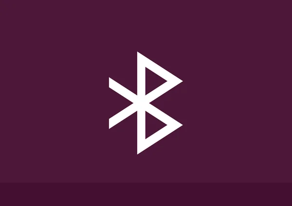 Ikona webové symbolem Bluetooth — Stockový vektor