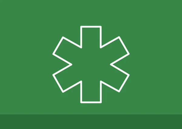Símbolo de medicina simple icono web — Archivo Imágenes Vectoriales