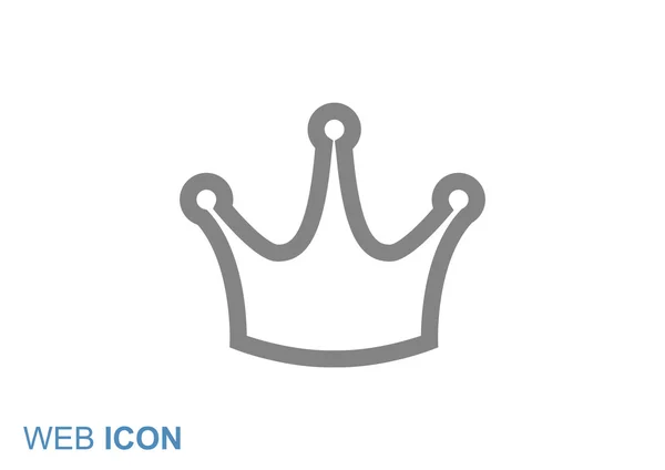 Icono de corona, concepto vip — Vector de stock