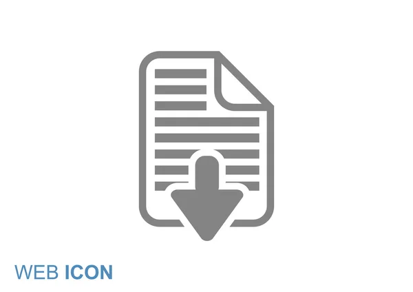 Descargar icono web de archivo — Vector de stock