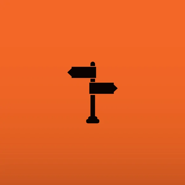 Icono de puntero de carretera — Vector de stock