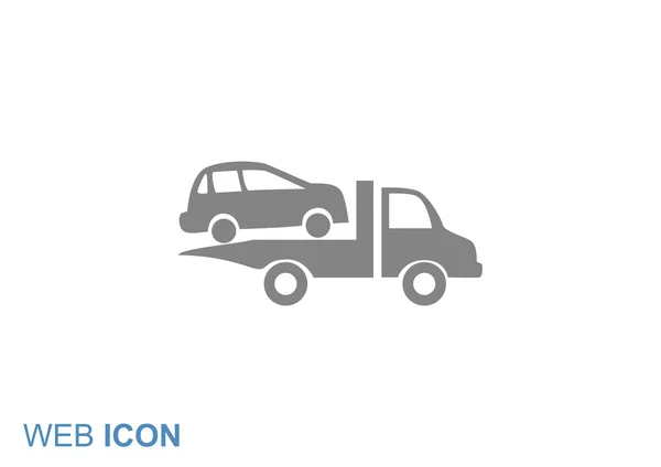 Web-Ikone für Auto-Evakuierung — Stockvektor