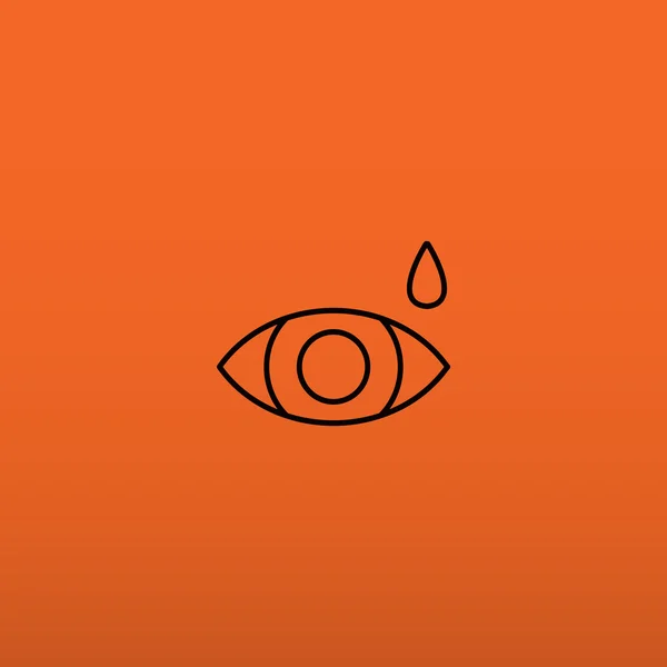 Eye drops simple icon — Stock Vector