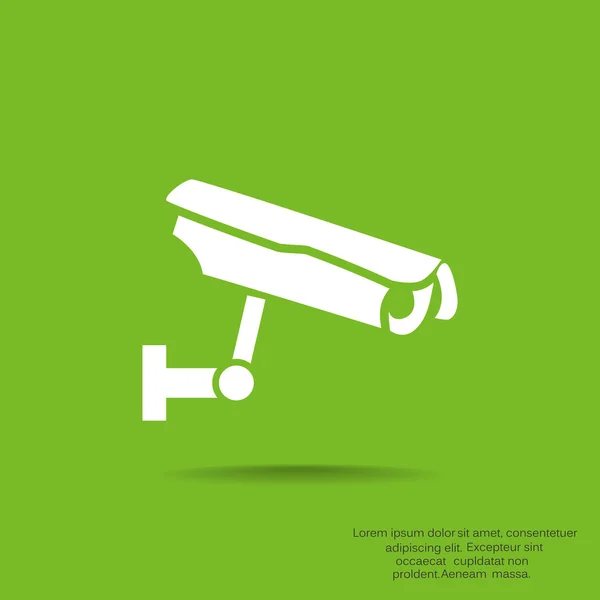 Câmera de vigilância ícone simples — Vetor de Stock