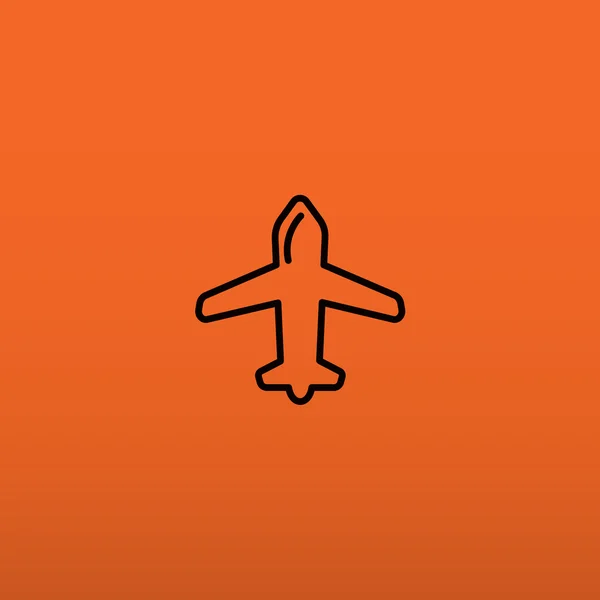 Icono web aeronave — Vector de stock