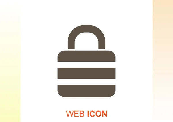 Bloqueo de icono web simple — Archivo Imágenes Vectoriales