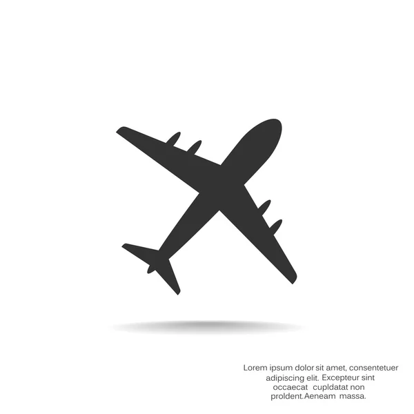 Icono web aeronave — Vector de stock