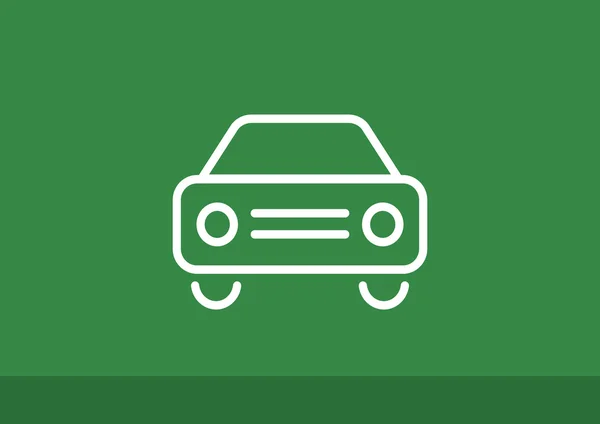 Egyszerű autó-web ikon — Stock Vector