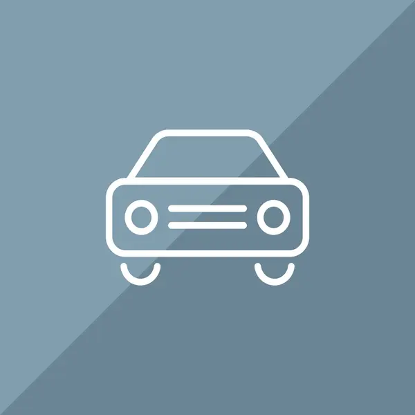 Icono web de coche simple — Vector de stock