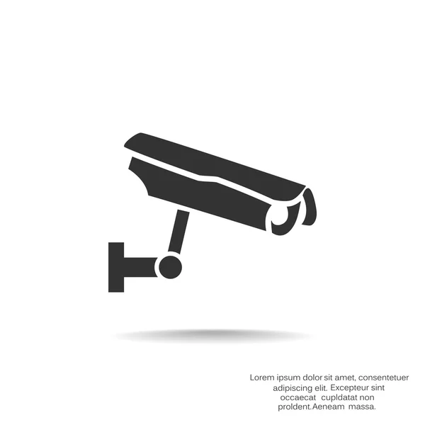 Cámara de vigilancia icono simple — Vector de stock