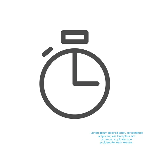 Simple icône web chronomètre — Image vectorielle