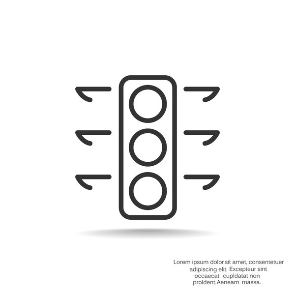 Traffic lights web icon