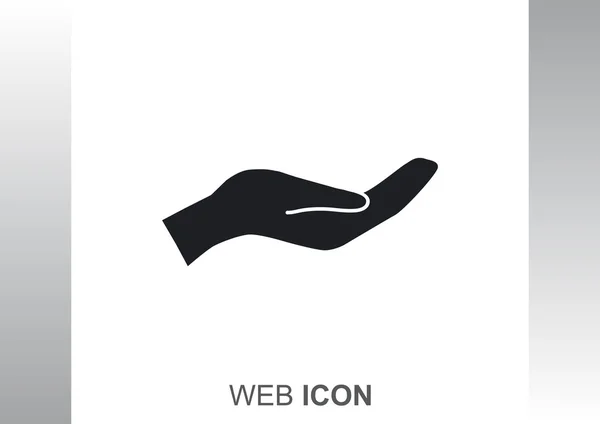Žádá ruční web ikony — Stockový vektor