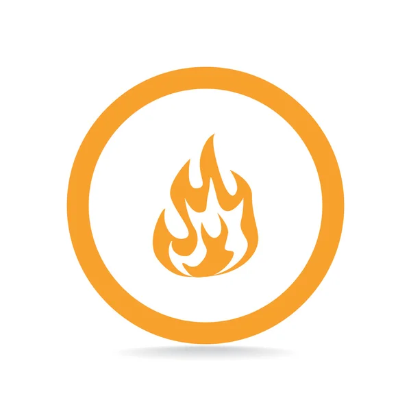 Fire flames web icon — Stock Vector