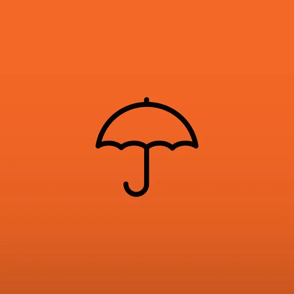 简单的轮廓伞 web 图标 — 图库矢量图片