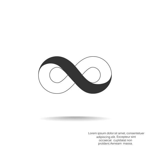 Infinity symbolikon web — Stock vektor