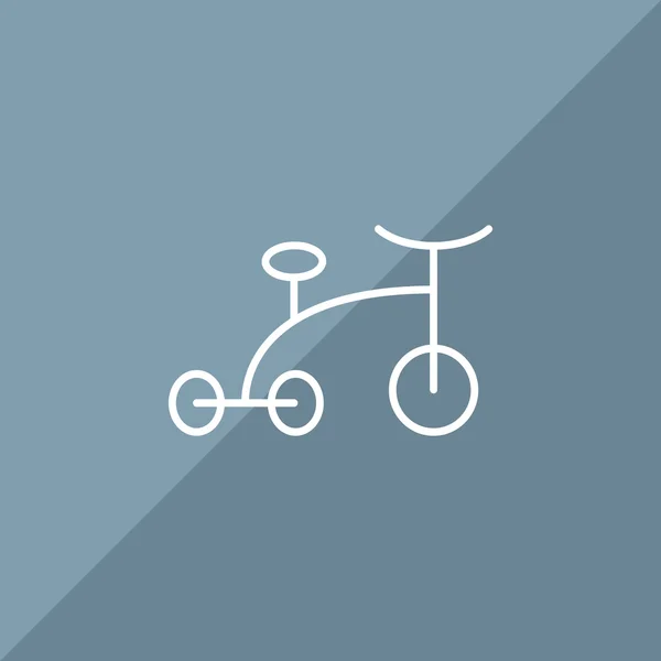 Bébé tricycle icône simple — Image vectorielle