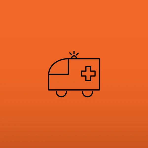 Ambulance auto web pictogram — Stockvector