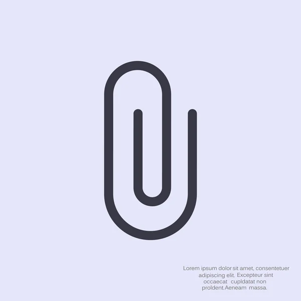 Paperclip web icon — Stock Vector